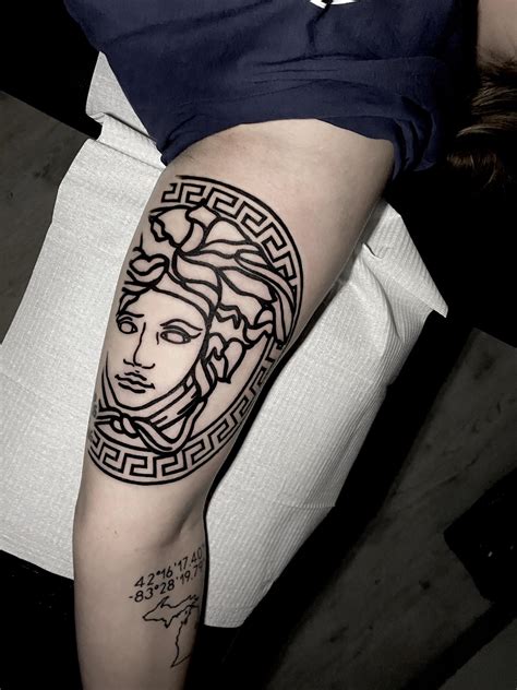 versace print tattoo|medusa tattoo on vagina.